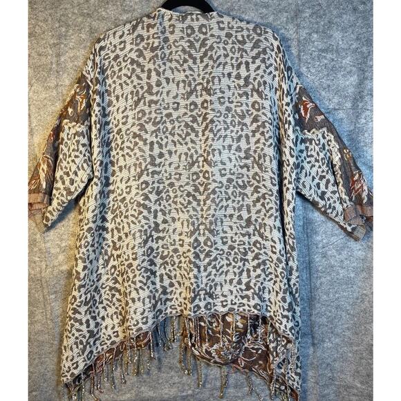 Soft Surrounding VISCOSE/ WOOL Asymmetrical Cardigan Sz SMALL- MEDIUM BOHO - Picture 2 of 10